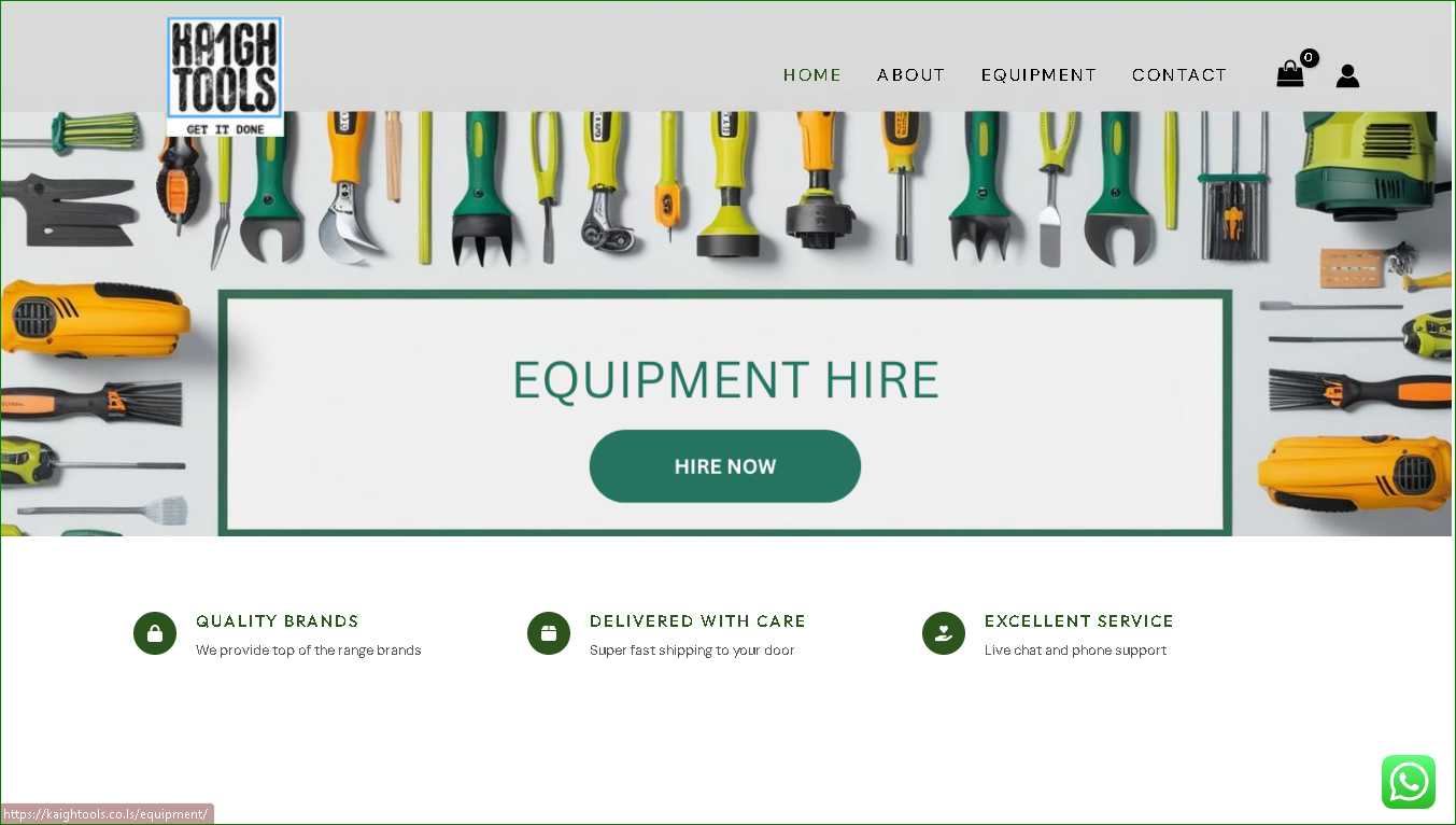 Kaigh Tools website preview