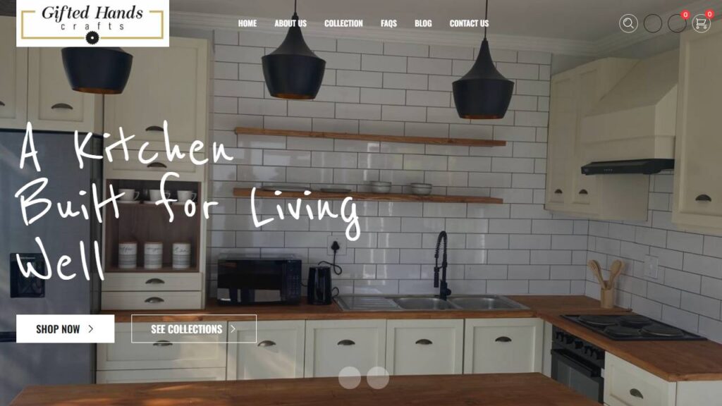 Gifted Hands Crafts — website preview
