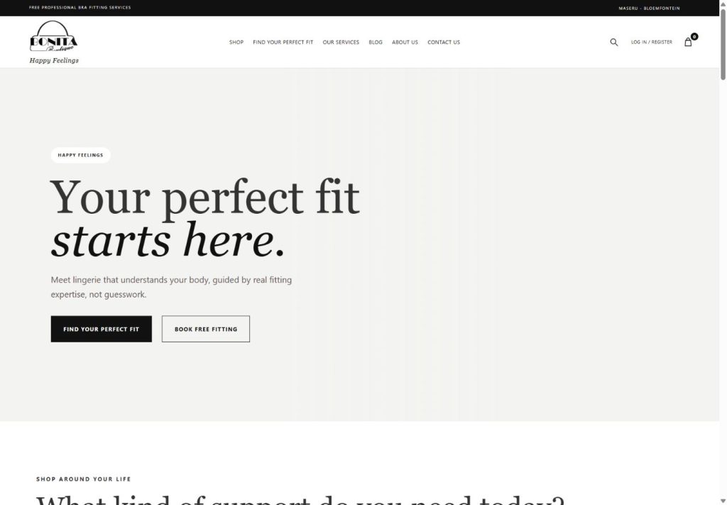 Bonita Boutique — website preview