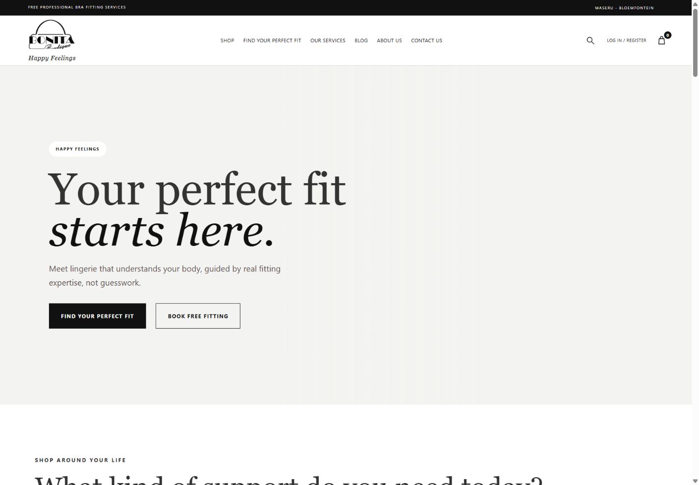 Bonita Boutique website preview